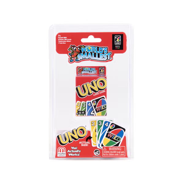 World's Smallest Uno Deck