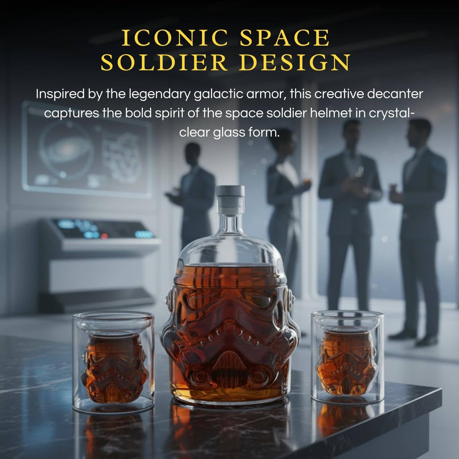 Stormtrooper Bottle Decanter,  Star Wars Storm Trooper Set