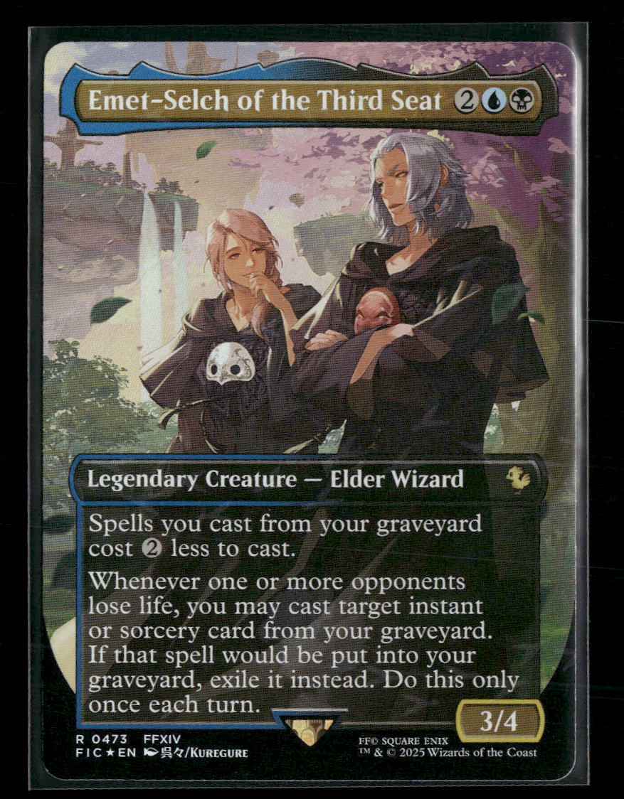 Commander(FIC) Emet-Selch of the Third Seat (Borderless) Chocobo Track Foil #473
