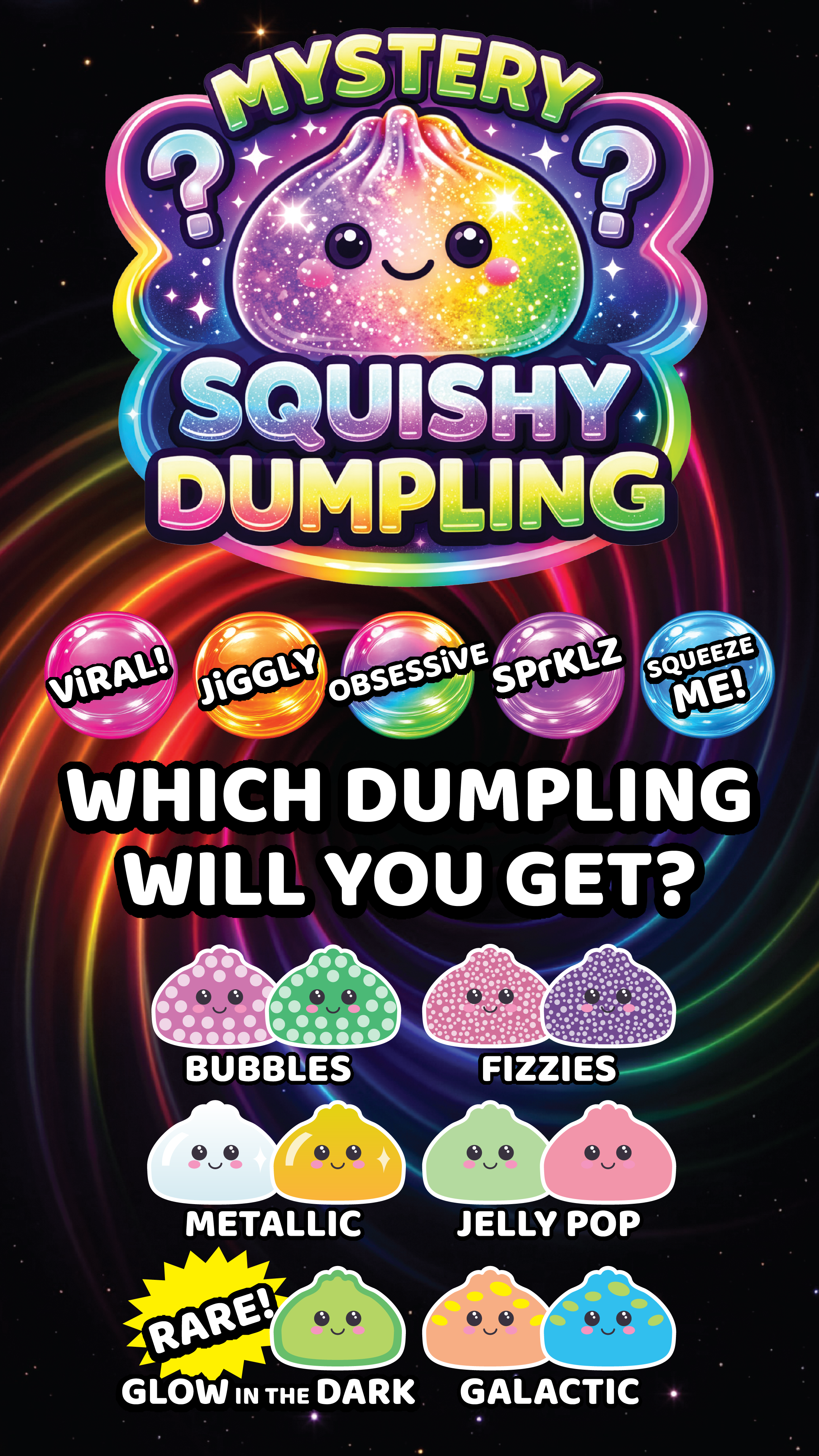 Fun Doh Mystery Dumpling Squishy Toy