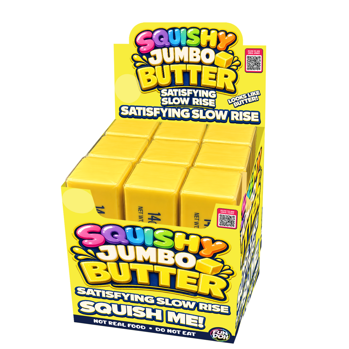 Fun Doh 10" JUMBO Butter Slow Rise Squishy Toy