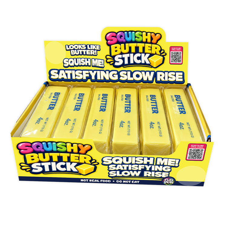 Fun Doh 6" Butter Stick Slow-Rise Squishy Toy