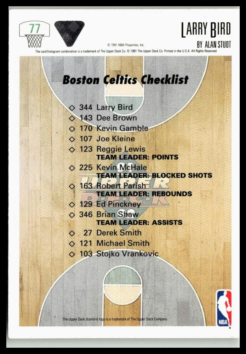 1991-92 Upper Deck #77 Larry Bird