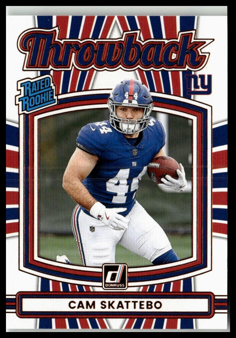 2025 Donruss #36 Cam Skattebo Rated Rookies Throwback