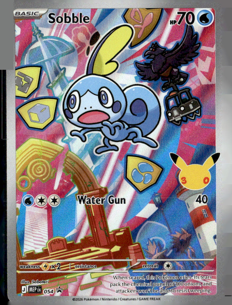 Mega Evolution #54 Sobble Holo, Foil Near Mint or Better A31