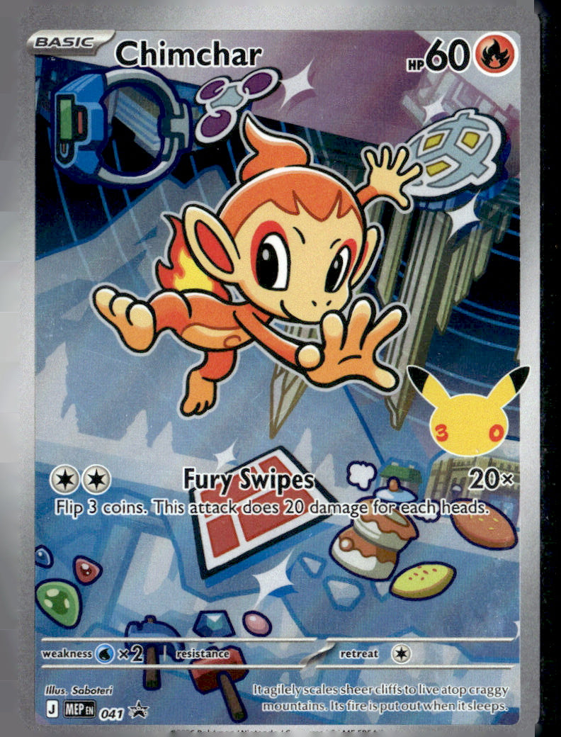 Mega Evolution #41 Chimchar holo, promo Near Mint or Better A31