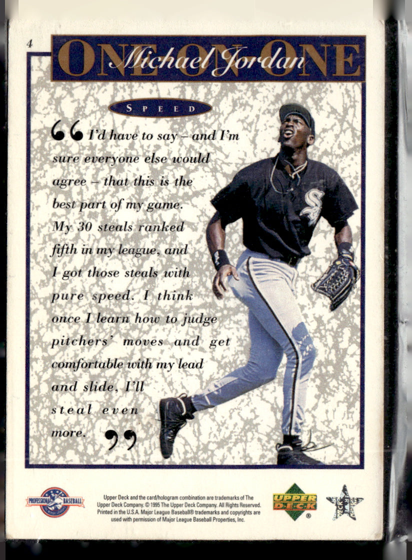 Upper Deck 1995 Upper Deck Minor League #4 Michael Jordan NM A1-4