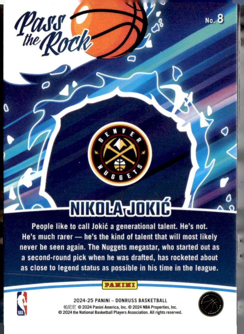 Donruss 2024-25 Donruss #8 Nikola Jokic Near Mint or Better A1-4