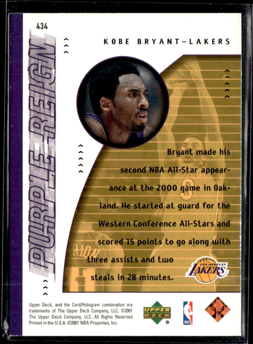 Upper Deck 2000-01 Upper Deck #434 Kobe Bryant Near Mint or Better A1-4