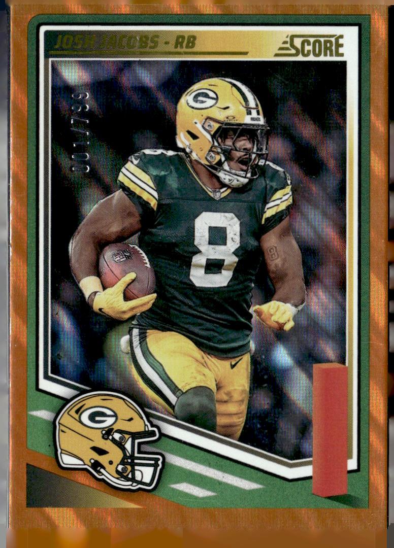 Score 2025 Score #190 Josh Jacobs 001/799 Near Mint or Better A1-4