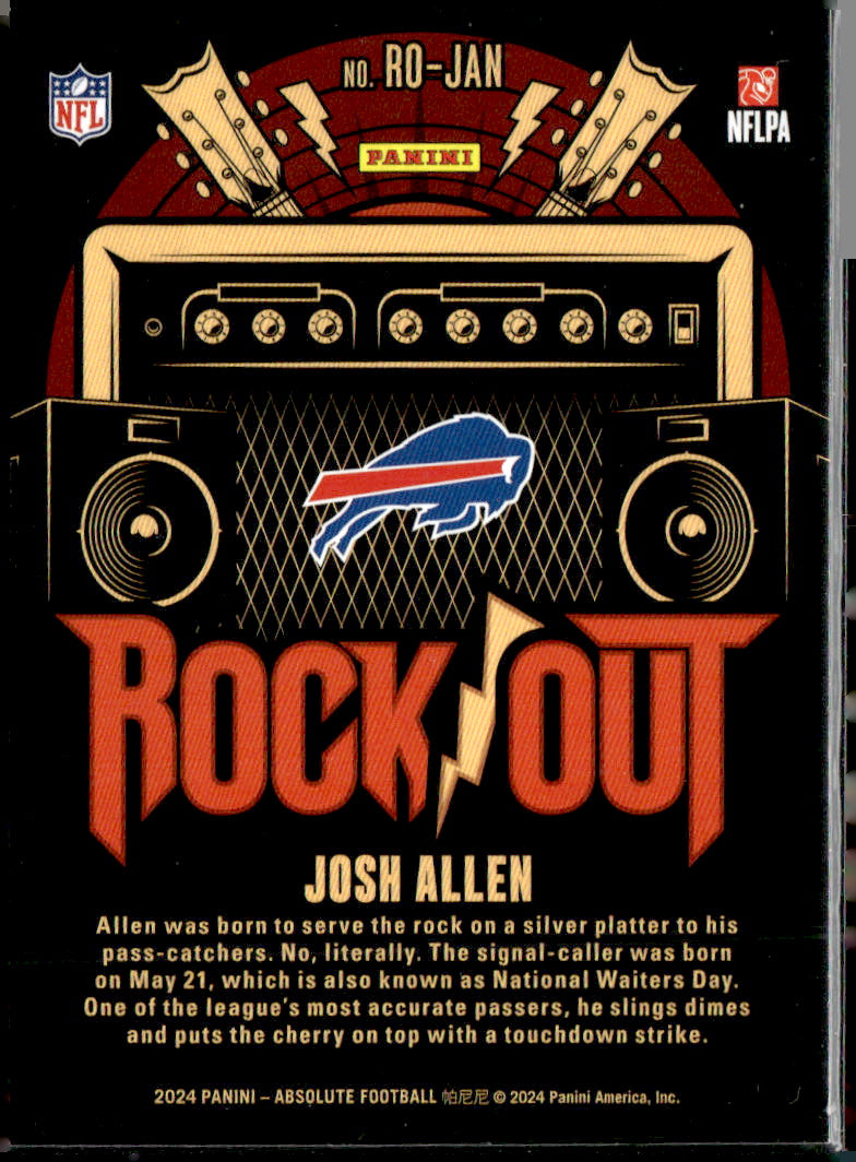 Panini 2024 Panini Absolute #RO-JAN Josh Allen Near Mint or Better A1-4