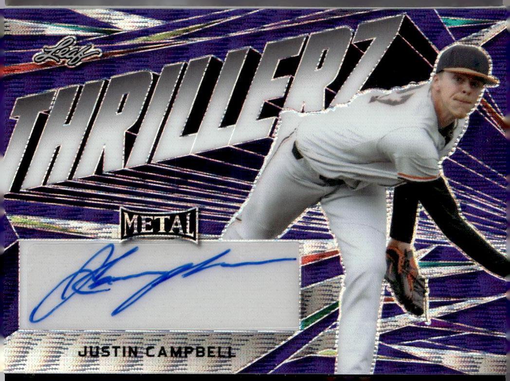 Leaf 2022 Leaf Metal #TH-JC3 Justin Campbell AU Near Mint or Better A1-5