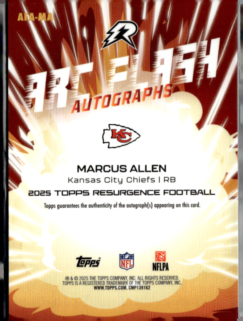 80.00 # 2024 Topps Football Volt Autograph Marcus Alle A1-5 NM A1-5
