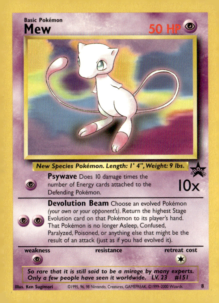 WoTC Promo #8 Mew Promo Near Mint or Better A3-2