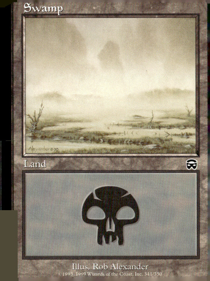 Mercadian Masques #341 Swamp (341) NM A4-1