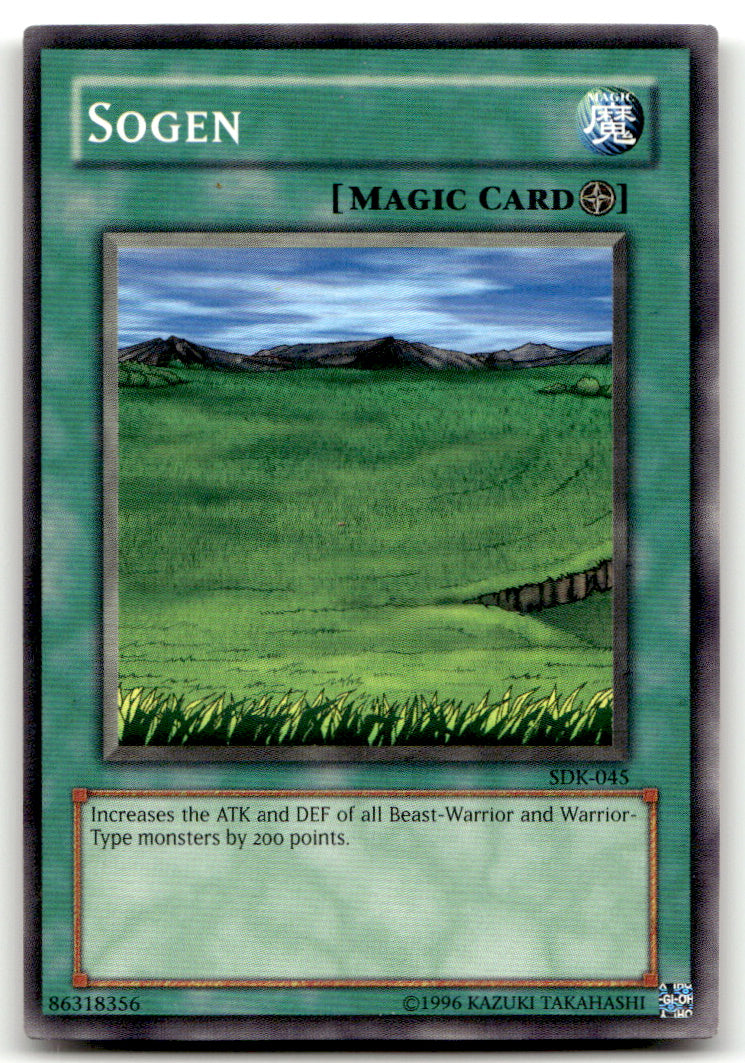 The Legend of Blue Eyes White Dragon 1ST ED Yugioh #LOB-049 Sogen NM B1-1