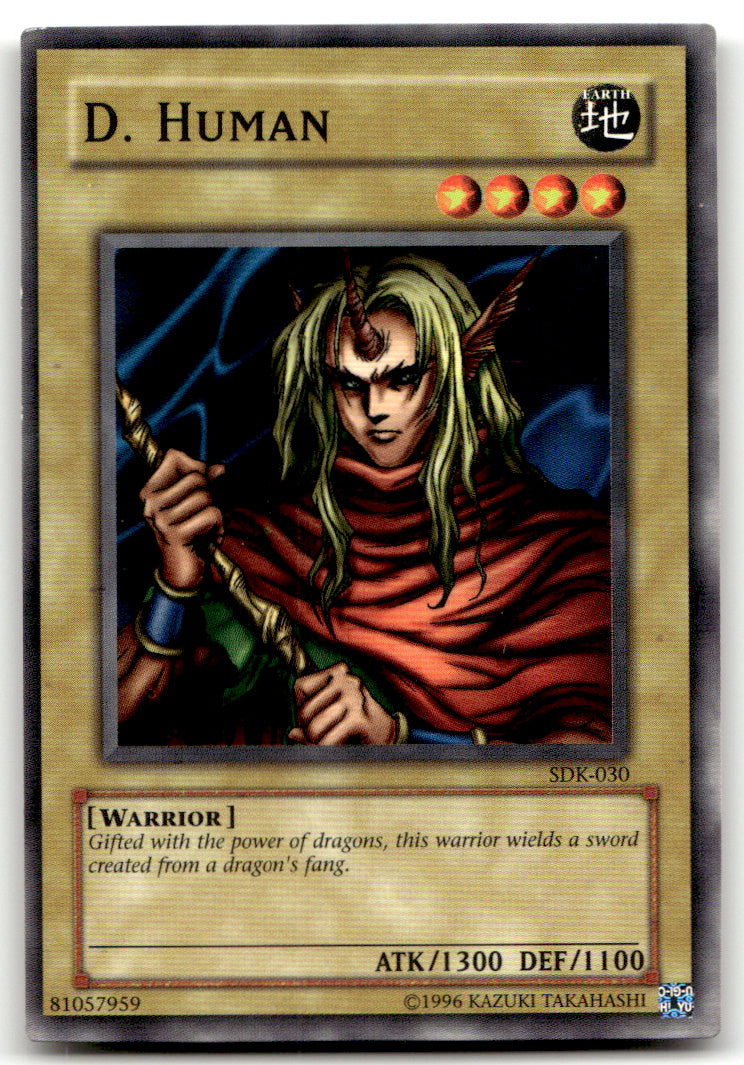 Starter Deck: Kaiba 1ST ED Yugioh #SDK-030 D. Human NM B1-1