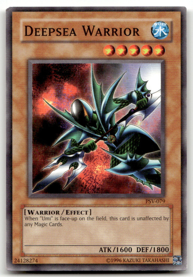 Pharaoh's Servant 1ST ED Yugioh #PSV-079 Deepsea Warrior NM B1-1