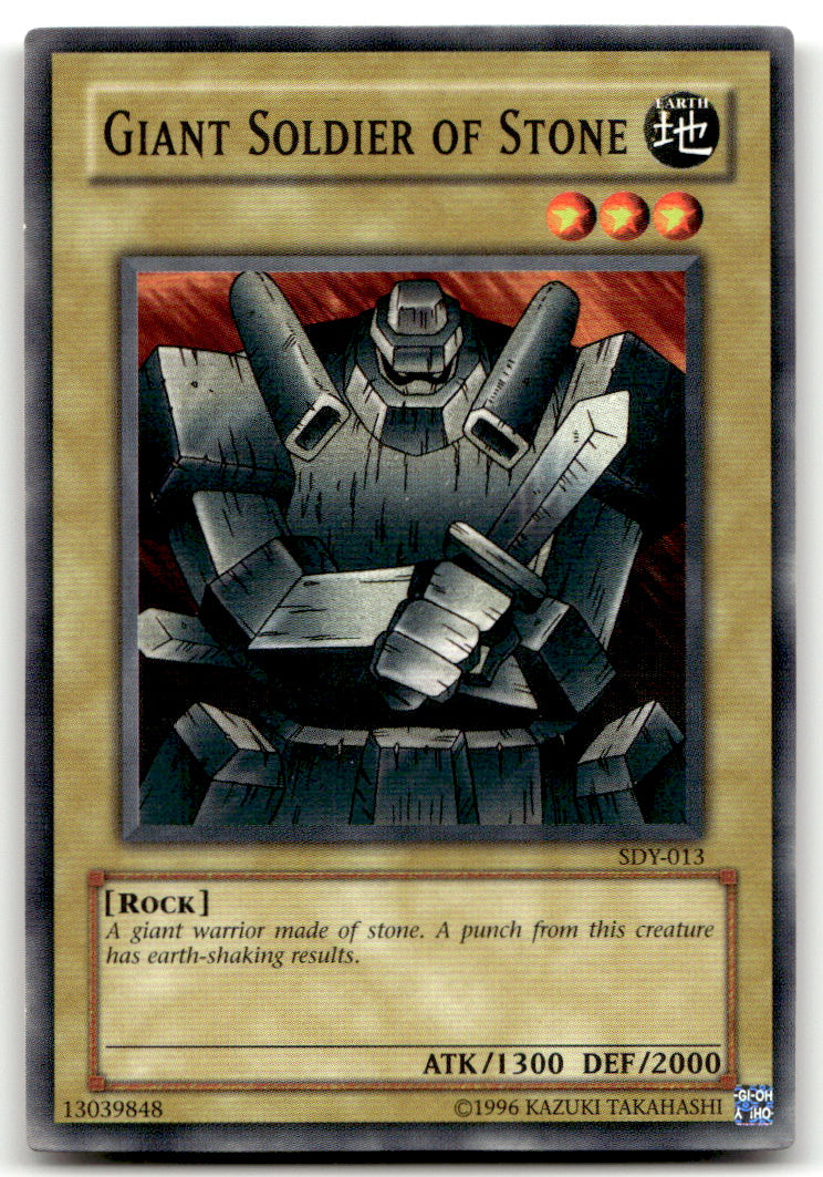 Starter Deck: Yugi 1ST ED Yugioh #SDY-013 Giant Soldier of Stone NM B1-1