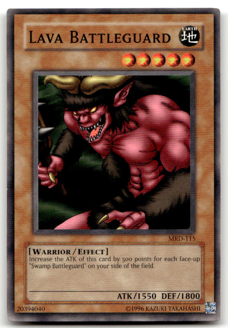 Metal Raiders 1ST ED Yugioh #MRD-115 Lava Battleguard NM B1-1