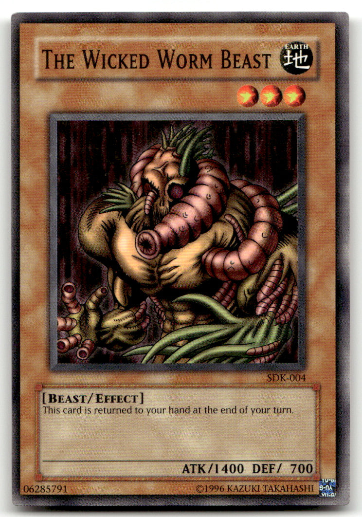 Starter Deck: Kaiba 1ST ED Yugioh #SDK-004 The Wicked Worm Beast NM B1-1