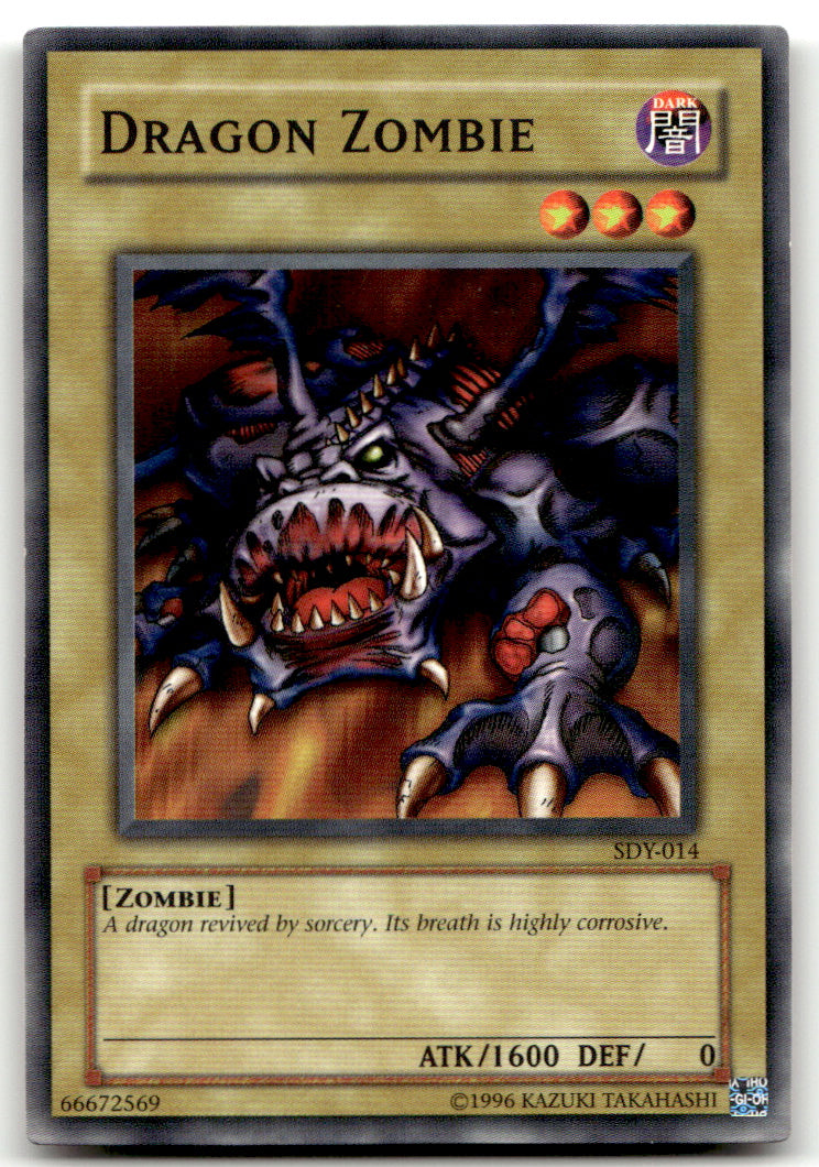 Starter Deck: Yugi 1ST ED Yugioh #SDY-014 Dragon Zombie NM B1-1
