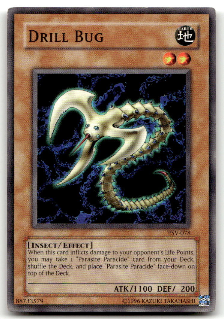 Pharaoh's Servant 1ST ED Yu-gi-oh! #PSV-078 Drill Bug NM B1-2