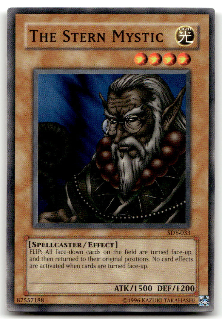 Starter Deck: Yugi 1ST ED Yu-gi-oh! #SDY-033 The Stern Mystic NM B1-2