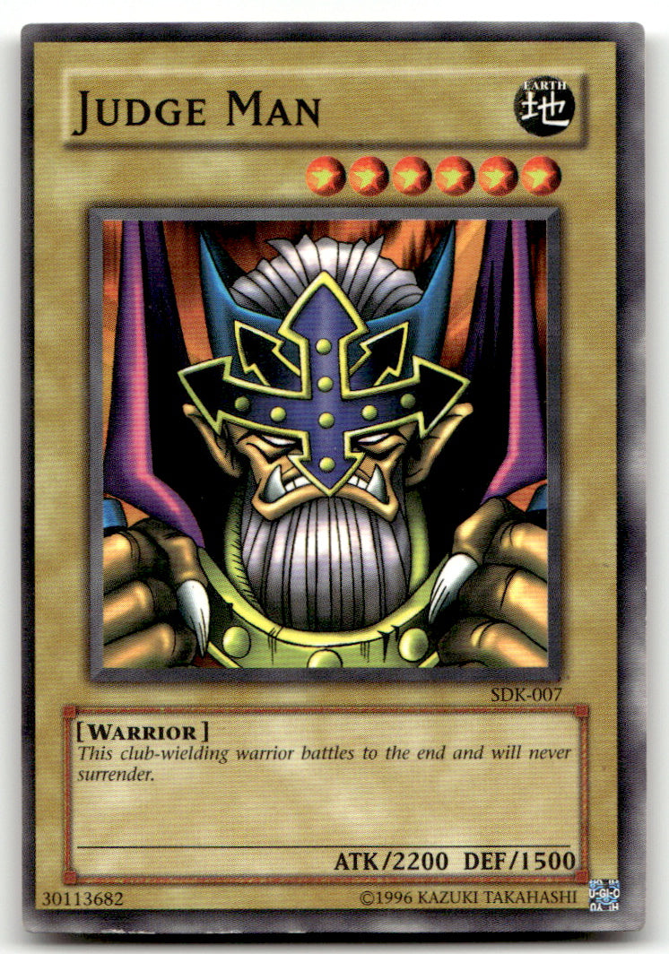 Starter Deck: Kaiba 1ST ED Yu-gi-oh! #SDK-007 Judge Man NM B1-2