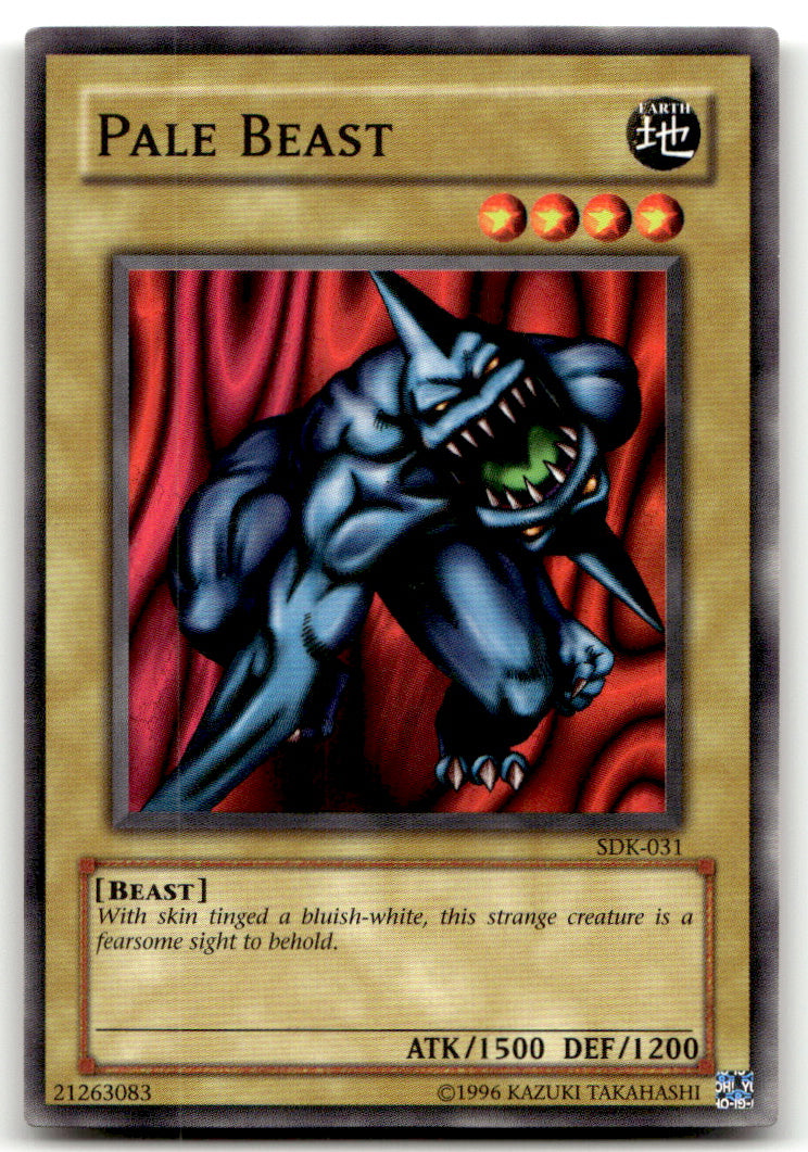 Starter Deck: Kaiba 1ST ED Yu-gi-oh! #SDK-031 Pale Beast NM B1-2