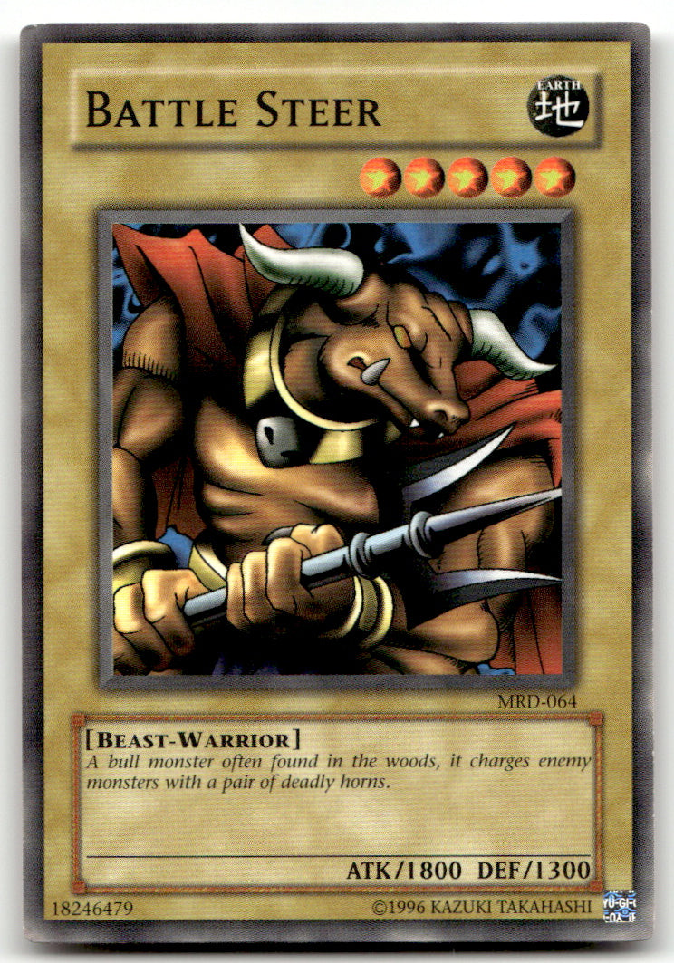 Metal Raiders 1ST ED Yu-gi-oh! #MRD-064 Battle Steer NM B1-2