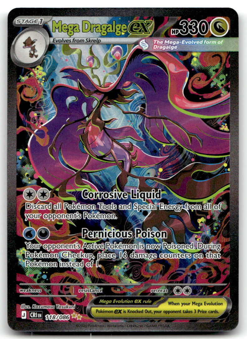 ME04: Chaos Rising 1ST ED Yu-gi-oh! #118/086 Mega Dragalge ex NM A3-3