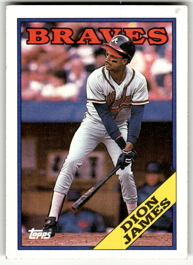 Topps #408 Dion James Braves Near Mint or Better A1-6