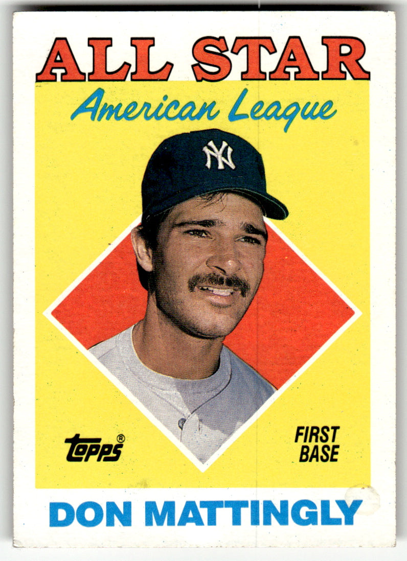 Topps #386 Don Mattingly Yankees Near Mint or Better A1-6