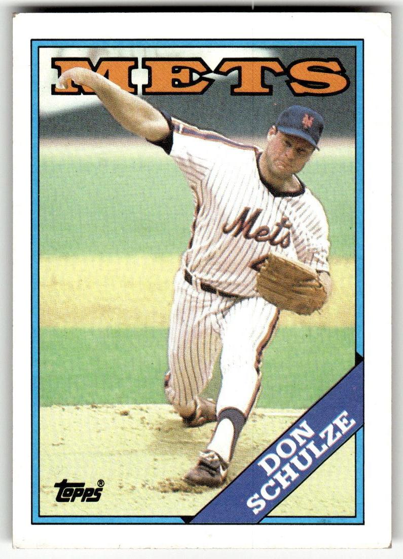 Topps #131 Don Schulze Mets Near Mint or Better A1-6
