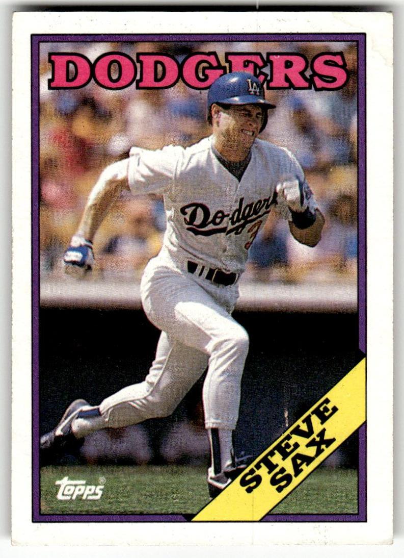 Topps #305 Steve Sax Dodgers Near Mint or Better A1-6