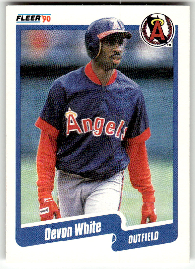 Fleer #147 Devon White Angels Near Mint or Better A1-6