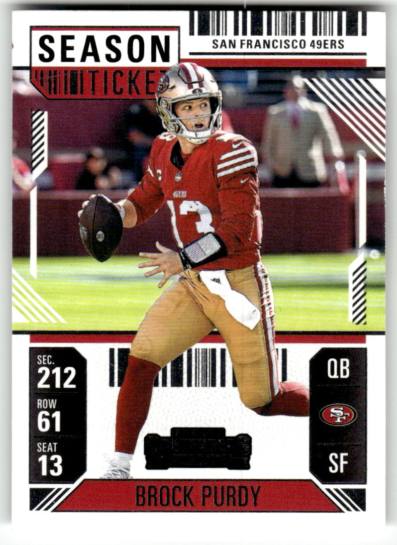 Panini #88 Brock Purdy 49ers Near Mint or Better A1-6