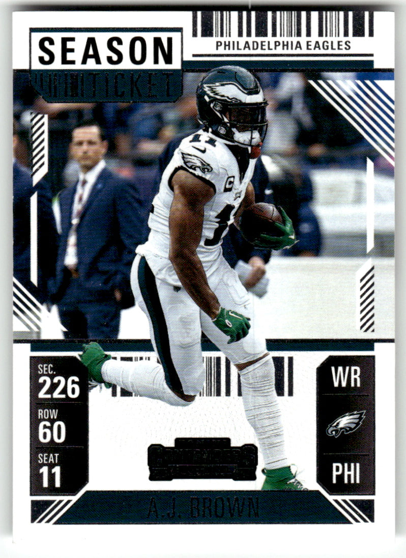 Panini #81 A.J. Brown Eagles Near Mint or Better A1-6