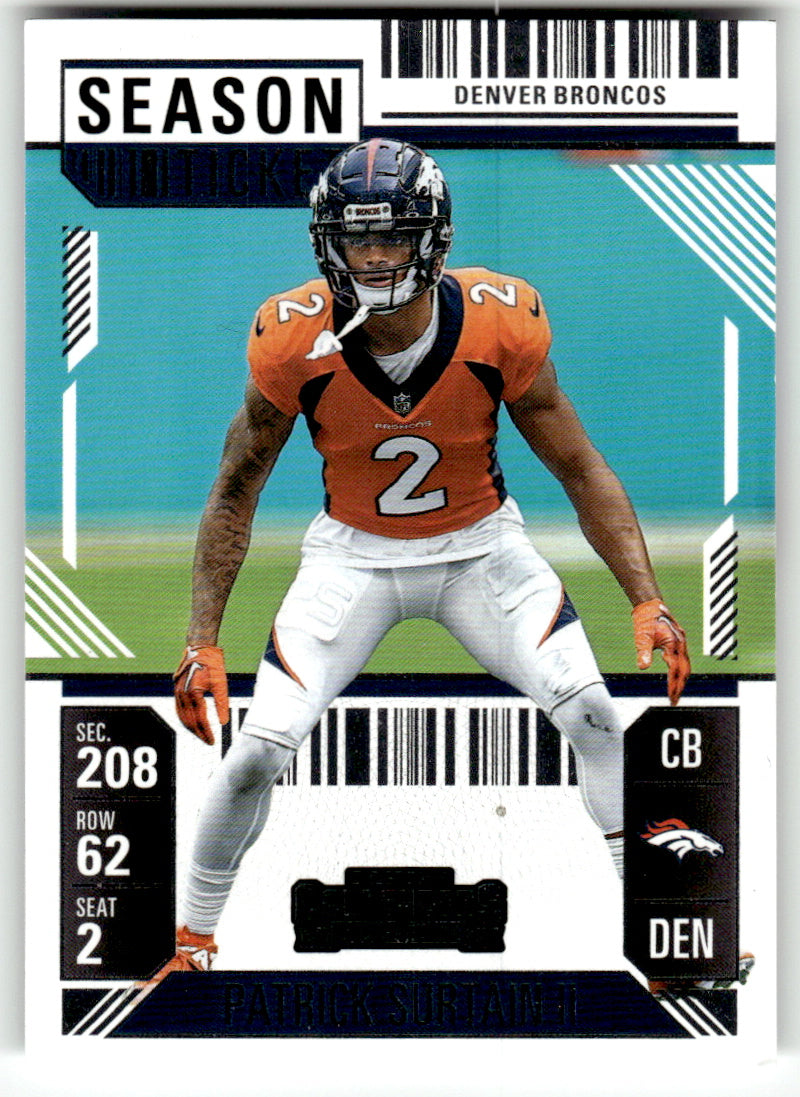Panini #30 Patrick Surtain II Broncos Near Mint or Better A1-6