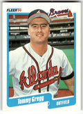 Fleer #585 Tommy Gregg Braves Near Mint or Better A1-6