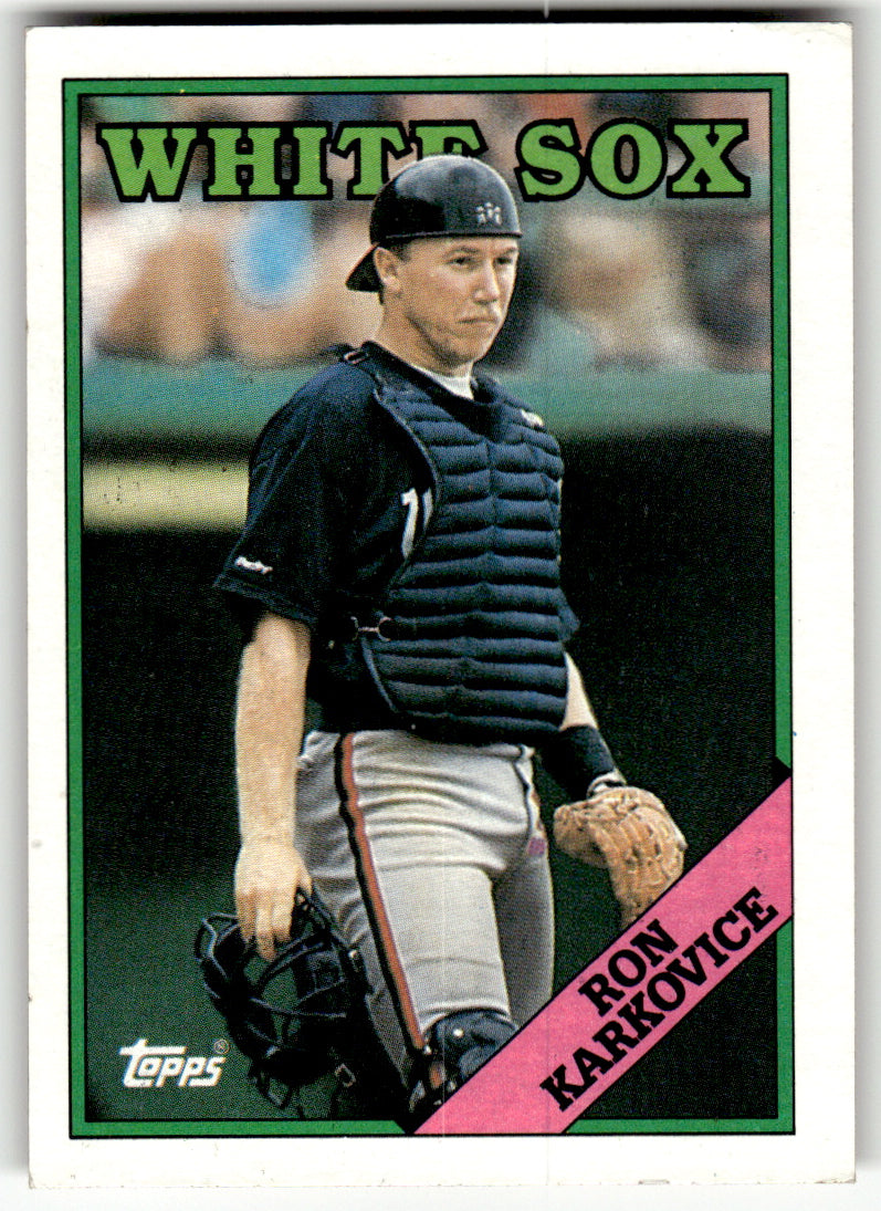 Topps #86 Ron Karkovice White Sox Near Mint or Better A1-6