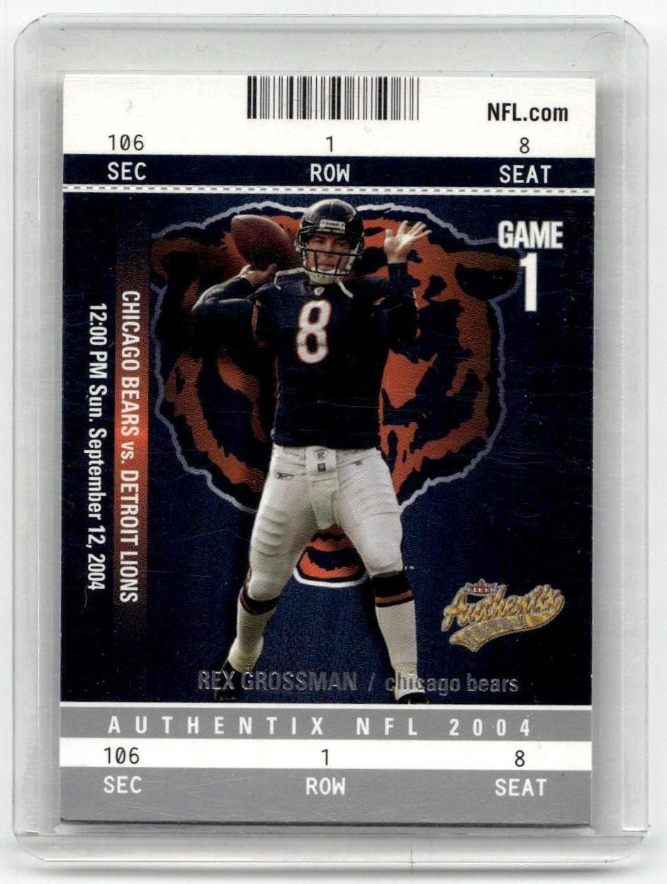 Fleer #46 Rex Grossman Bears Near Mint or Better A1-7