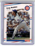 Fleer #423 Greg Maddux Cubs Near Mint or Better A1-7
