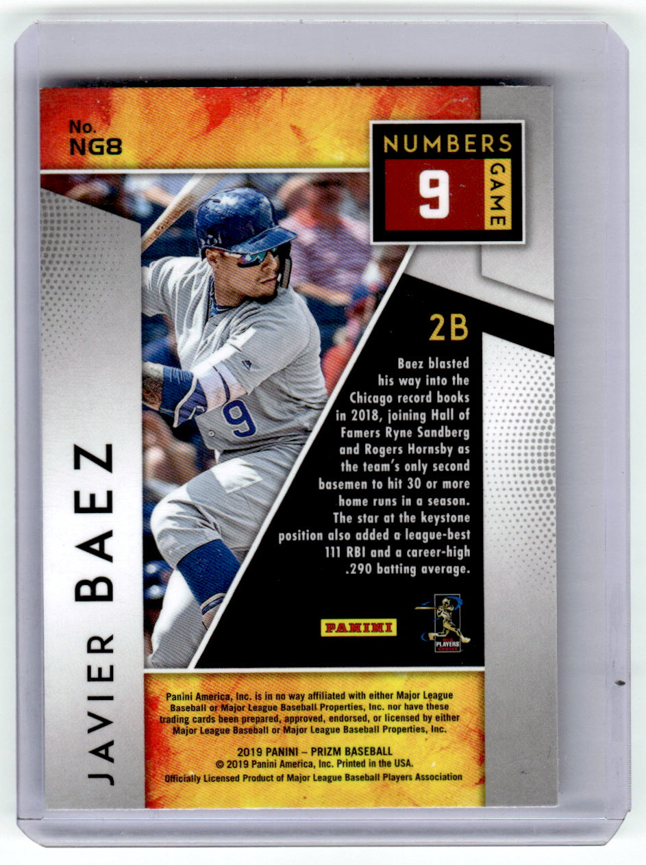 Prizm #NG8 Javier Baez Cubs Near Mint or Better A1-7