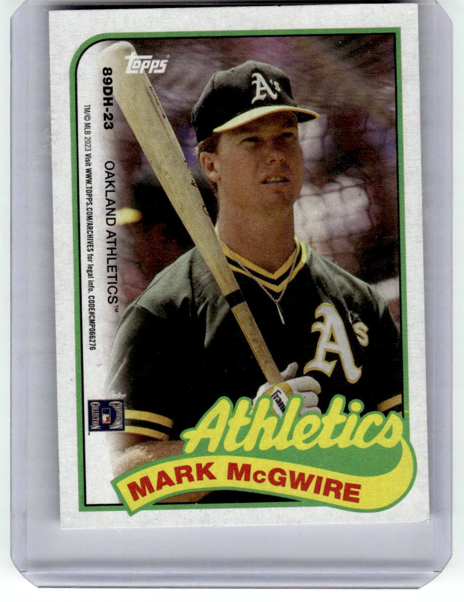Topps #89DH-23 Mark McGwire / Reggie Jackson Athletics Near Mint or Better A1-7