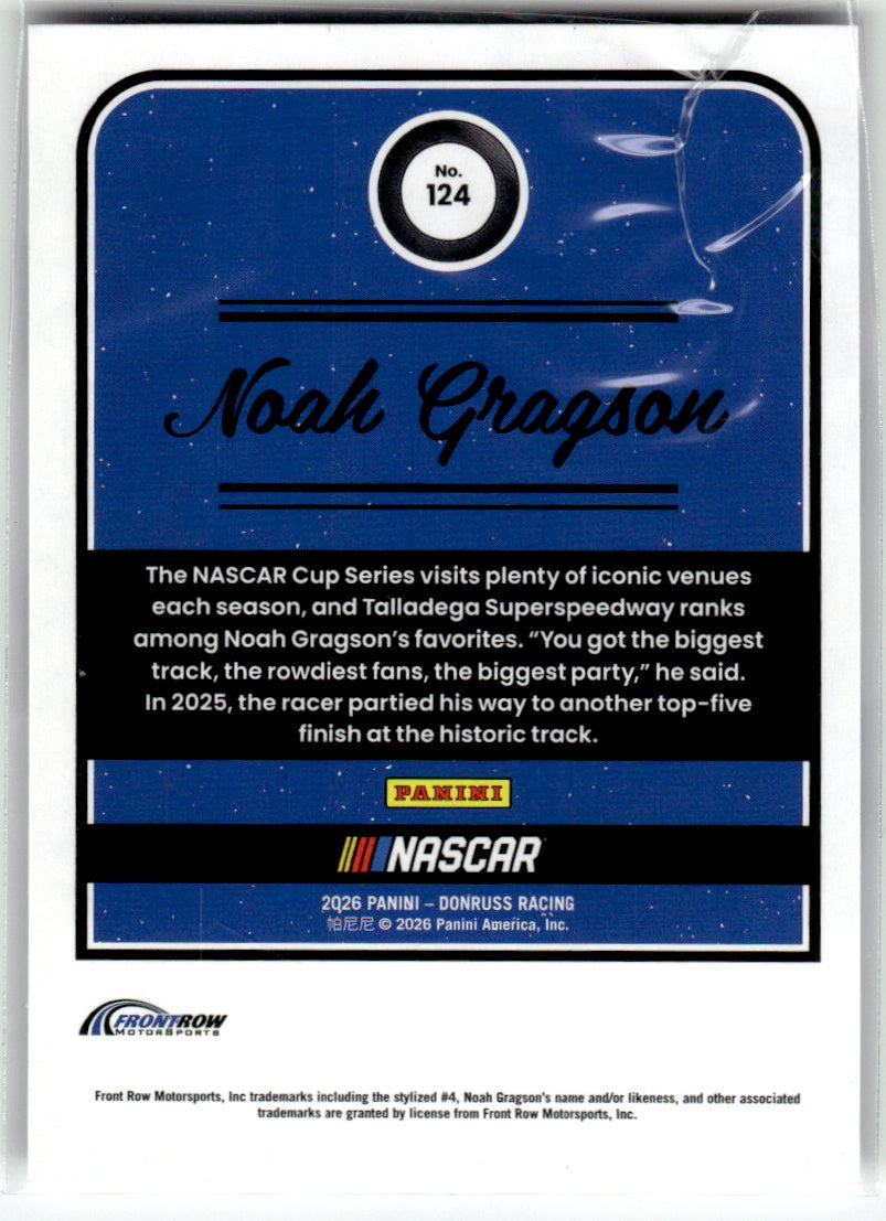 Donruss #124 Noah Gragson Front Row Motorsports Near Mint or Better A1-7