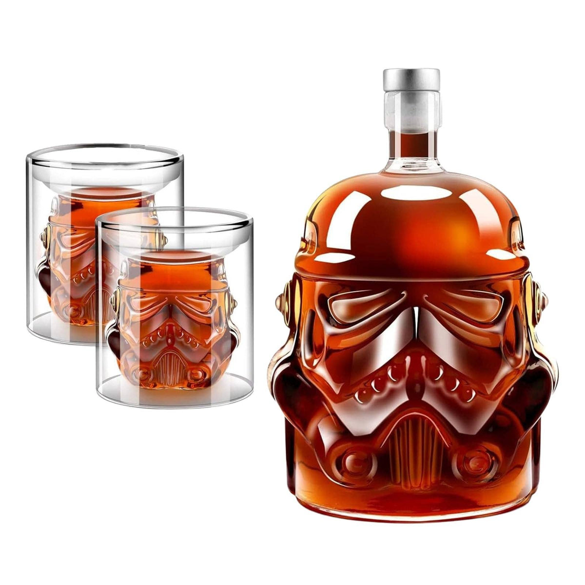 Stormtrooper Bottle Decanter,  Star Wars Storm Trooper Set
