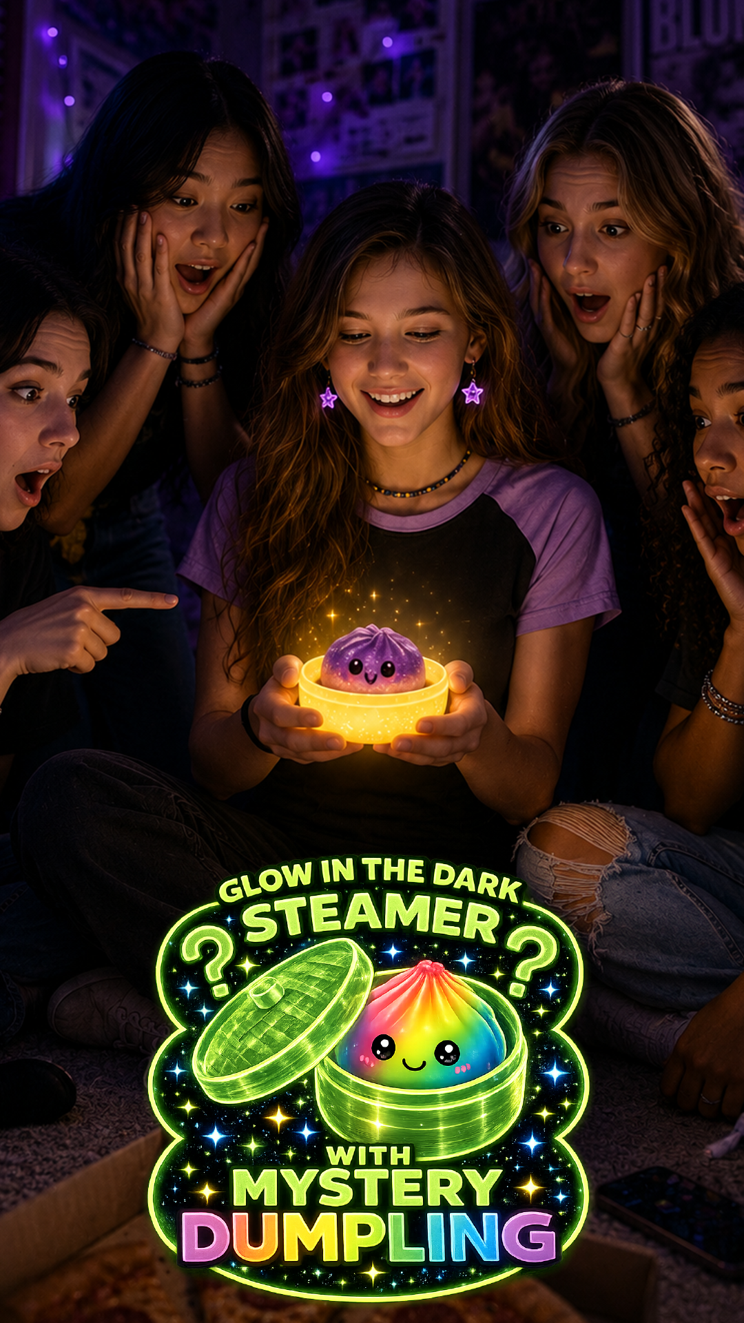 Fun Doh Glow-in-the-Dark Mystery Dumpling Squishy Toy