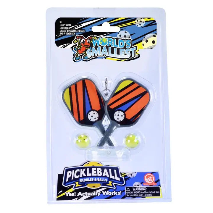 World's Smallest Pickleball & Paddles